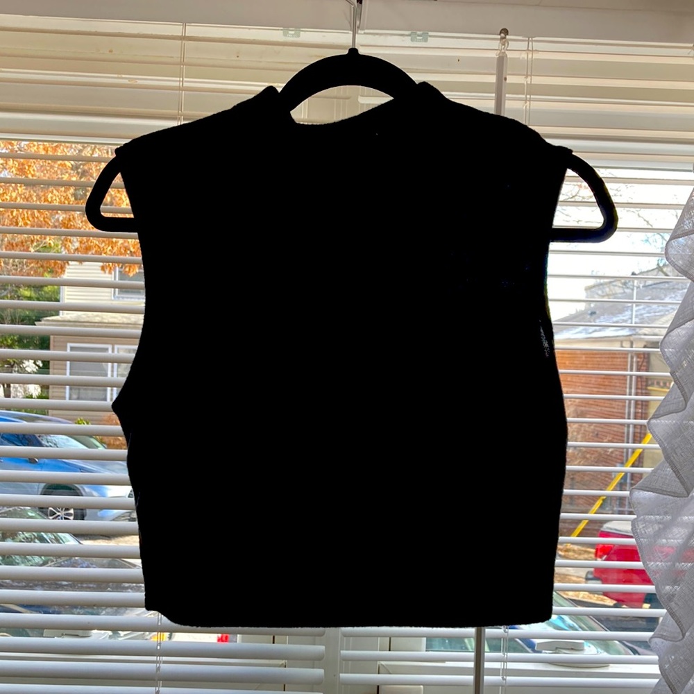 Cozy fleece crop top NEW